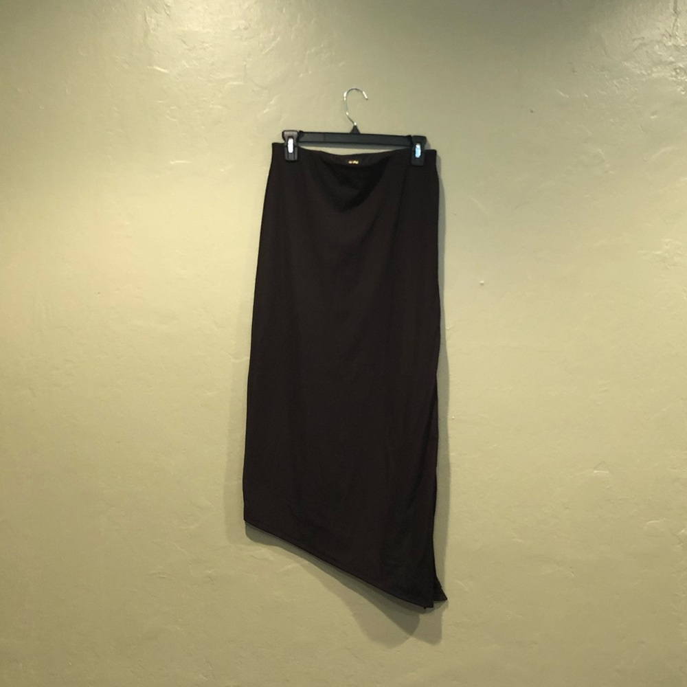 AFRM asymmetrical bodycon skirt with slit